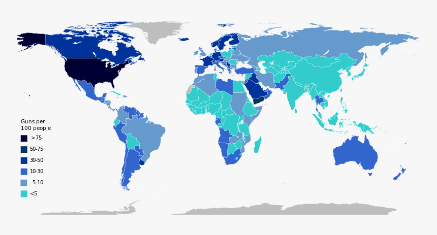 World Gun Law Map, HD Png Download, Free Download