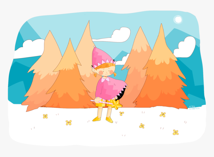 A Colorful Clown Kid In A Cool Quiet Forest Digital, HD Png Download, Free Download