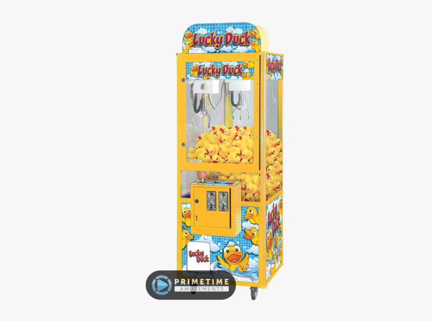 Lucky Duck Crane By Coastal Amusements - Lucky Duck Claw Machine, HD Png Download, Free Download