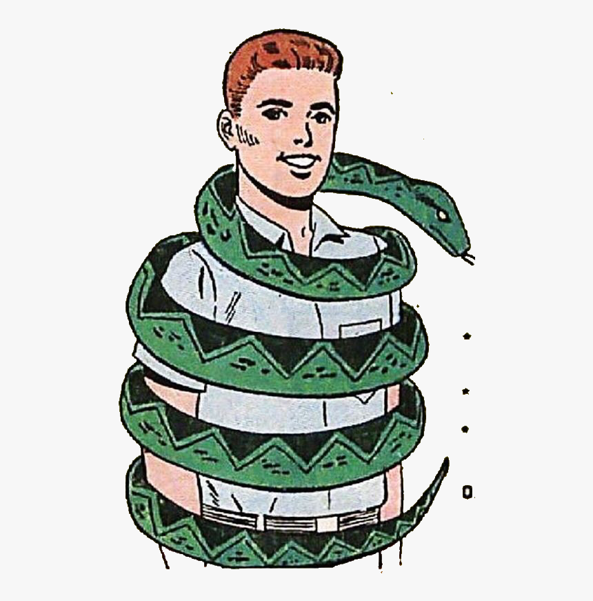 Vintage Comic Snake, HD Png Download, Free Download