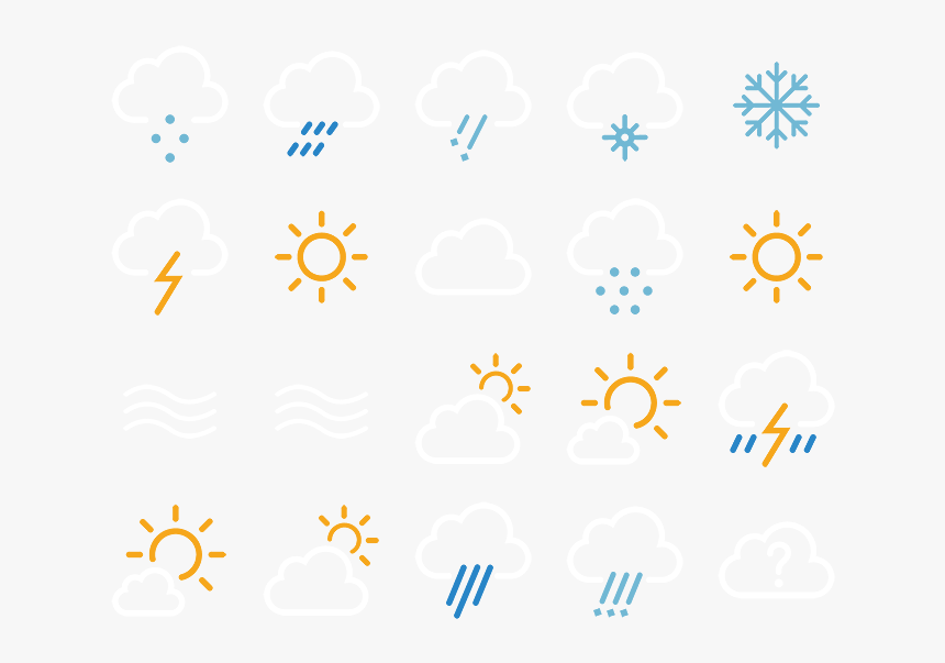 Weather Icons, HD Png Download, Free Download
