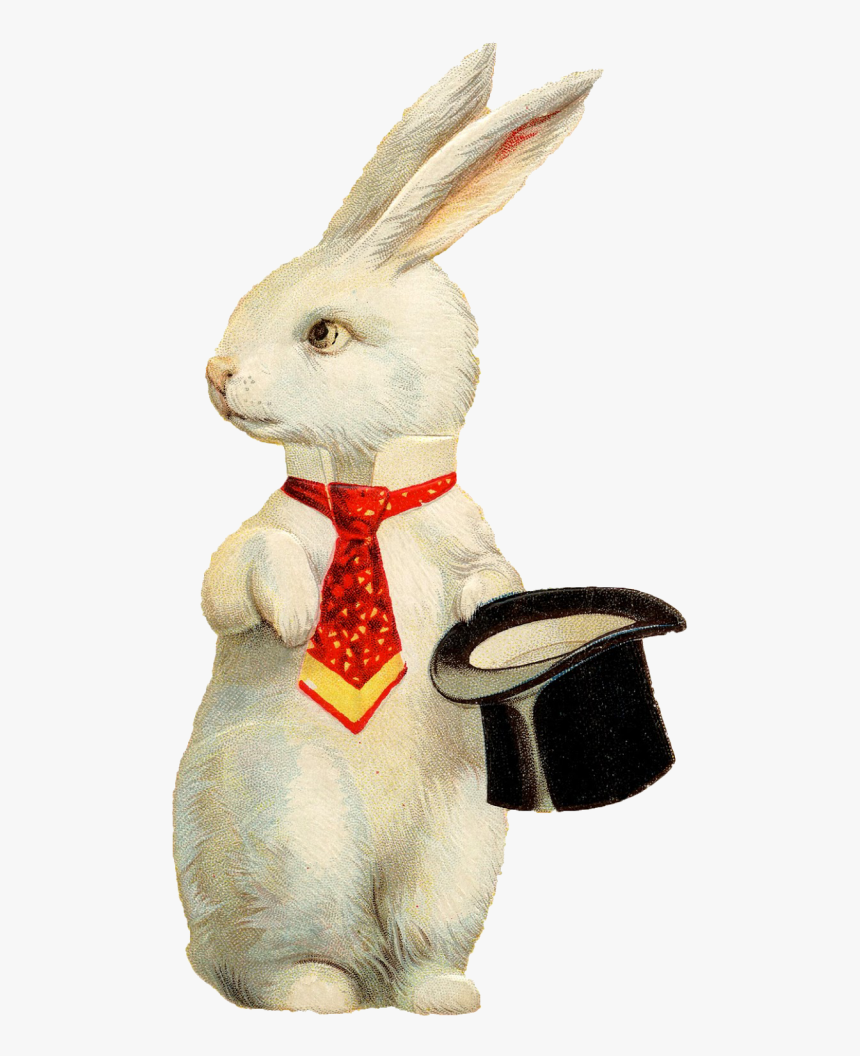 Rabbit Hat Png Background Image - Vintage Funny Easter Bunny, Transparent Png, Free Download