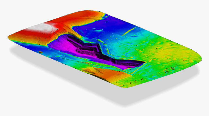 Digital Terrain Model Of A Coal Mine - Graphic Design, HD Png Download, Free Download