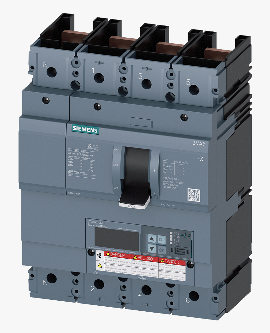 Circuit Breaker 3va6460 8jq41 0aa0 Product Photo - Us2 Cqd350, HD Png Download, Free Download