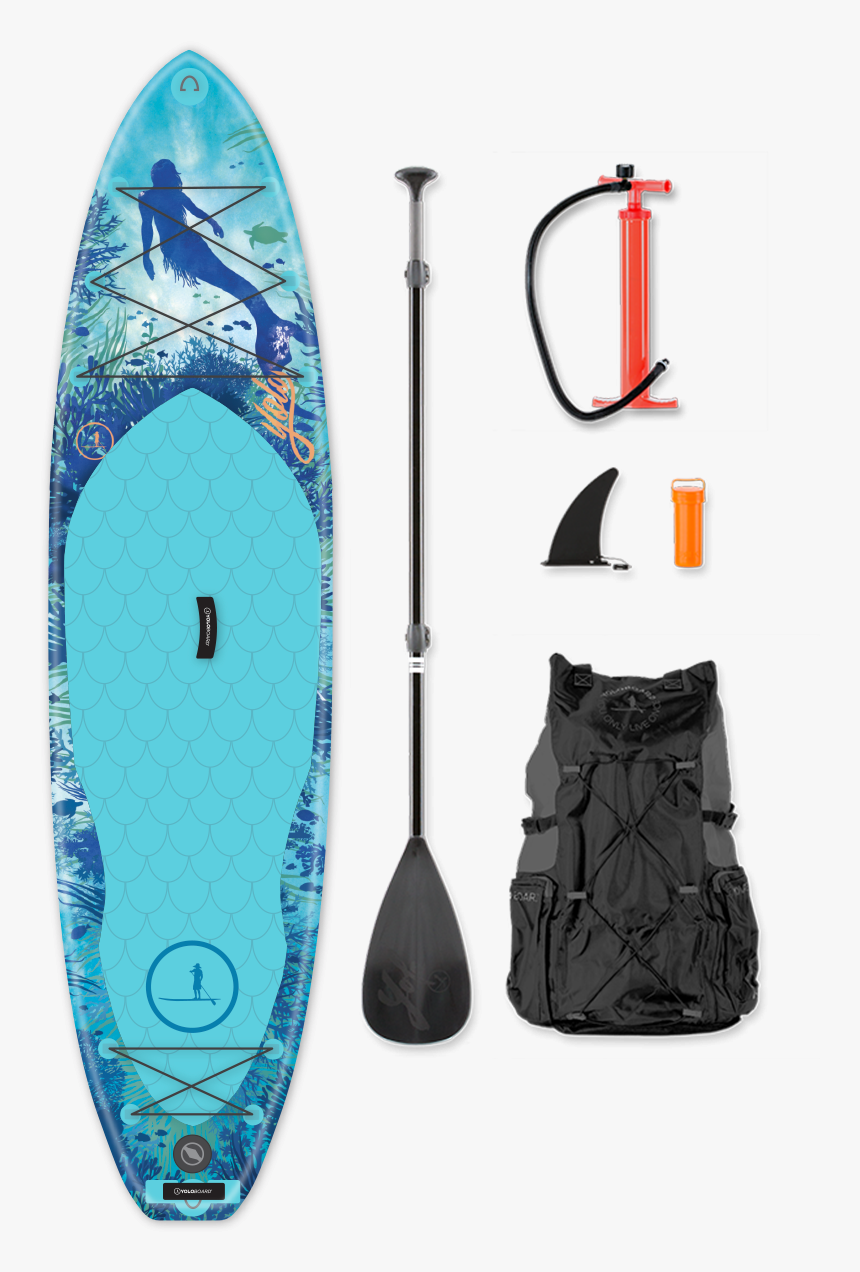 Yolo Mermaid - - 12 Inflatable Paddle Board, HD Png Download - kindpng