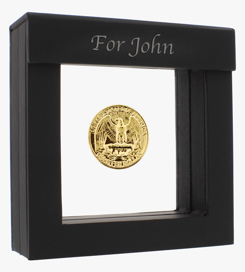 Quarter Us Dollar Gold-plated Coin - Franken Vergoldet, HD Png Download, Free Download