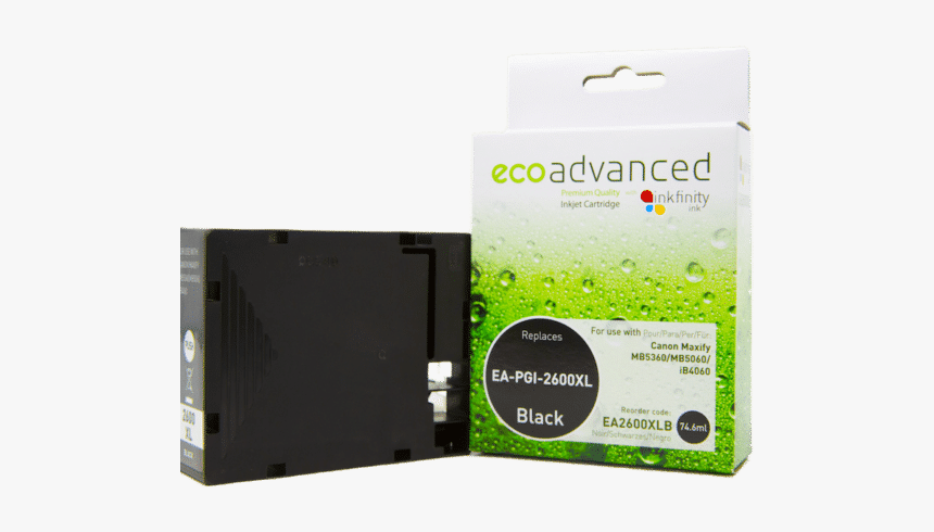 Ecoadvanced Canon Pgi-2600 High Capacity Black Ink - Solid-state Drive, HD Png Download, Free Download