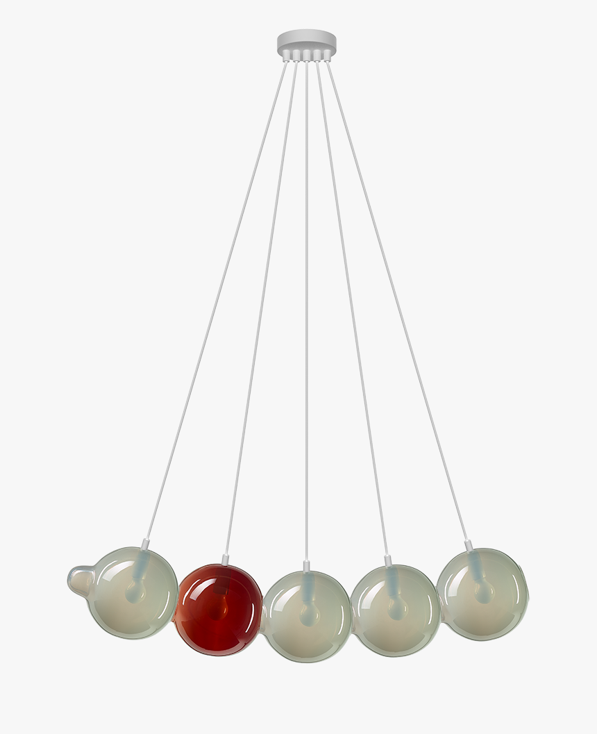 Pendulum 5 Position Light Grey & Dark Red - Christmas Ornament, HD Png Download, Free Download