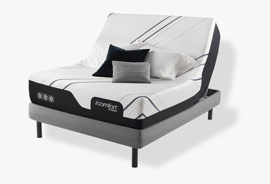 Serta Icomfort Cf3000 Medium Mattress Adjustable Base - Memory Foam Mattress, HD Png Download, Free Download