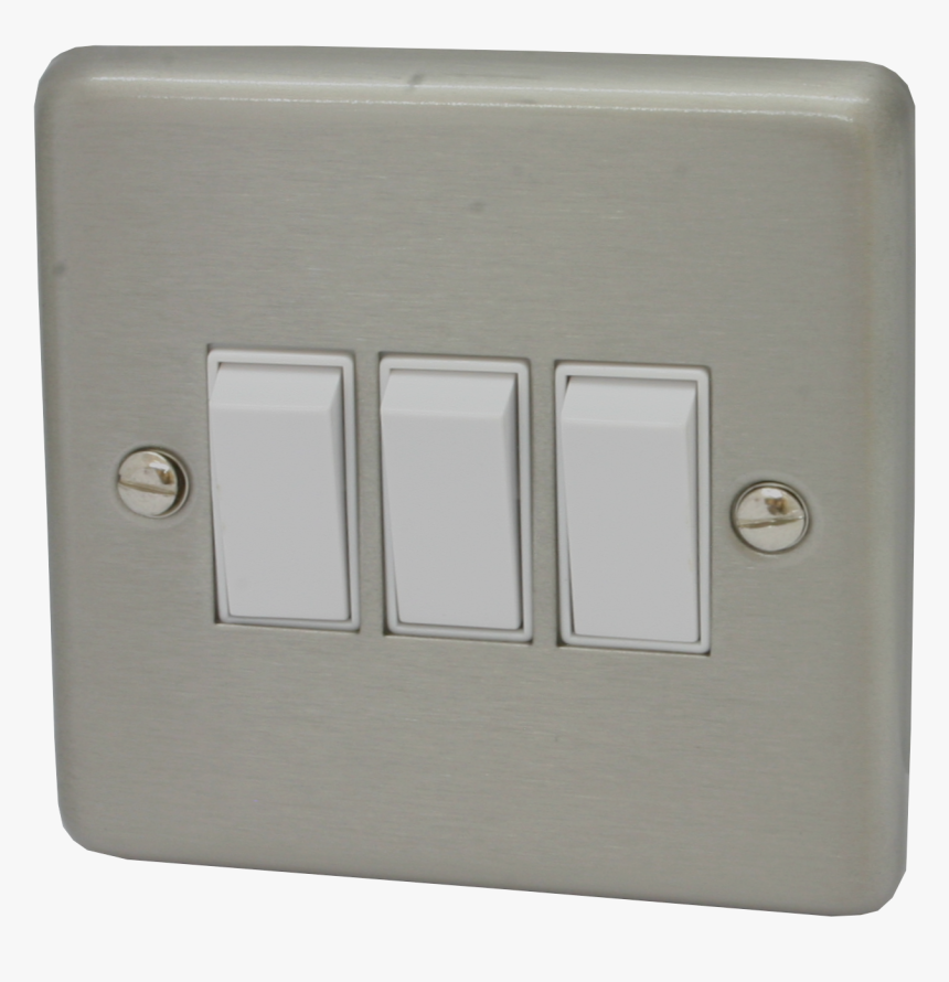 Contour Brushed Steel Light Switch, HD Png Download, Free Download