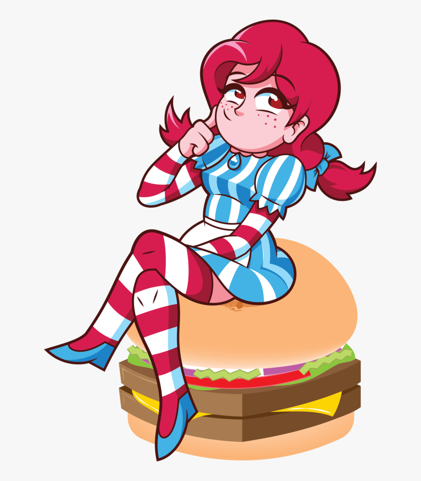 Cartoon Wendy Fast Food, HD Png Download, Free Download