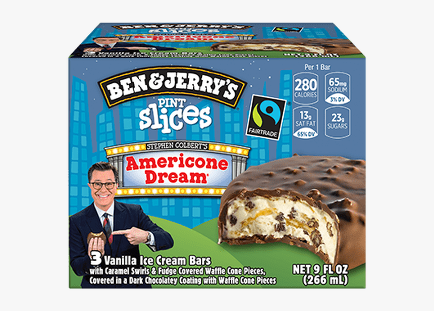 Ben & Jerry"s Americone Dream Pint Slice - Ben & Jerry's Americone Dream Pint Slices, HD Png Download, Free Download