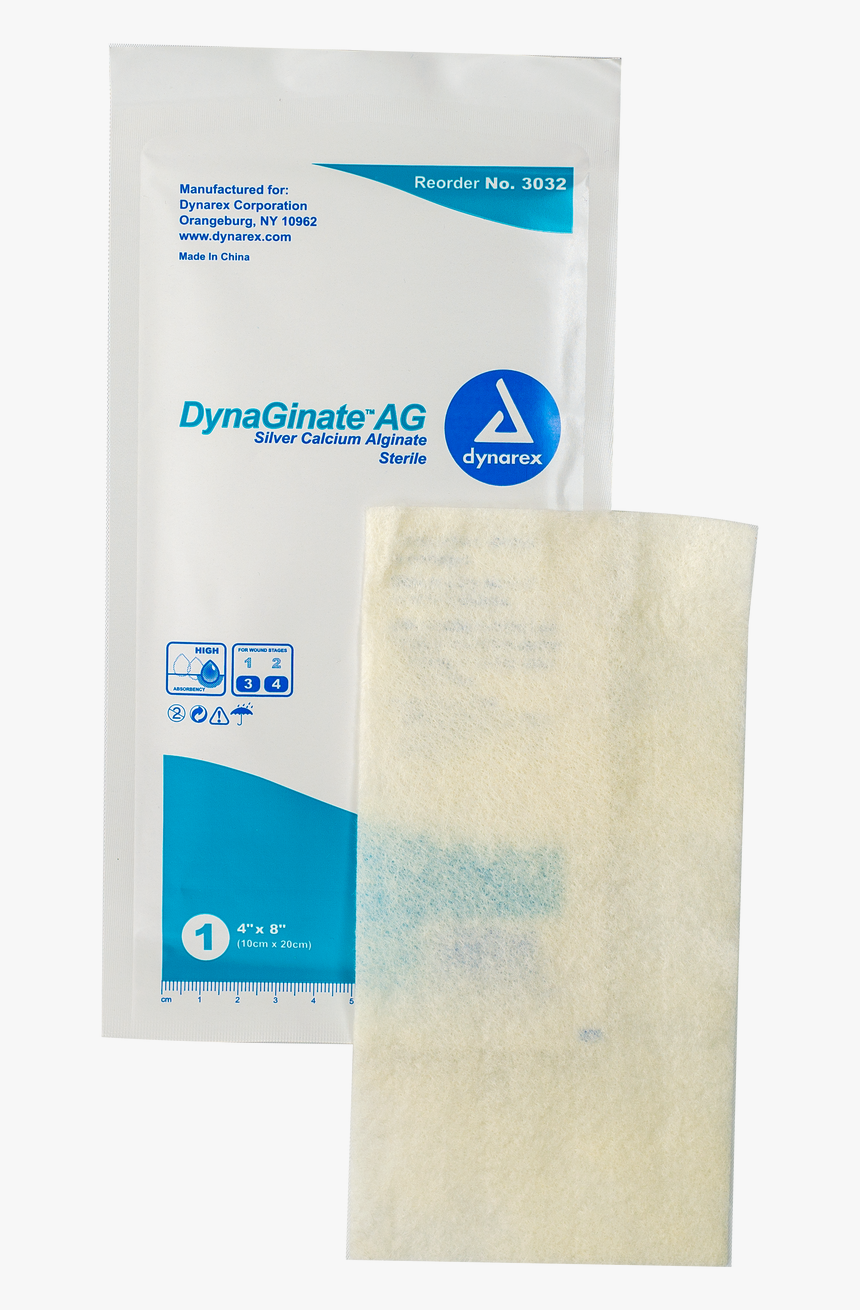 Dynaginate Ag Silver Calcium Alginate Dressing - Paper, HD Png Download, Free Download