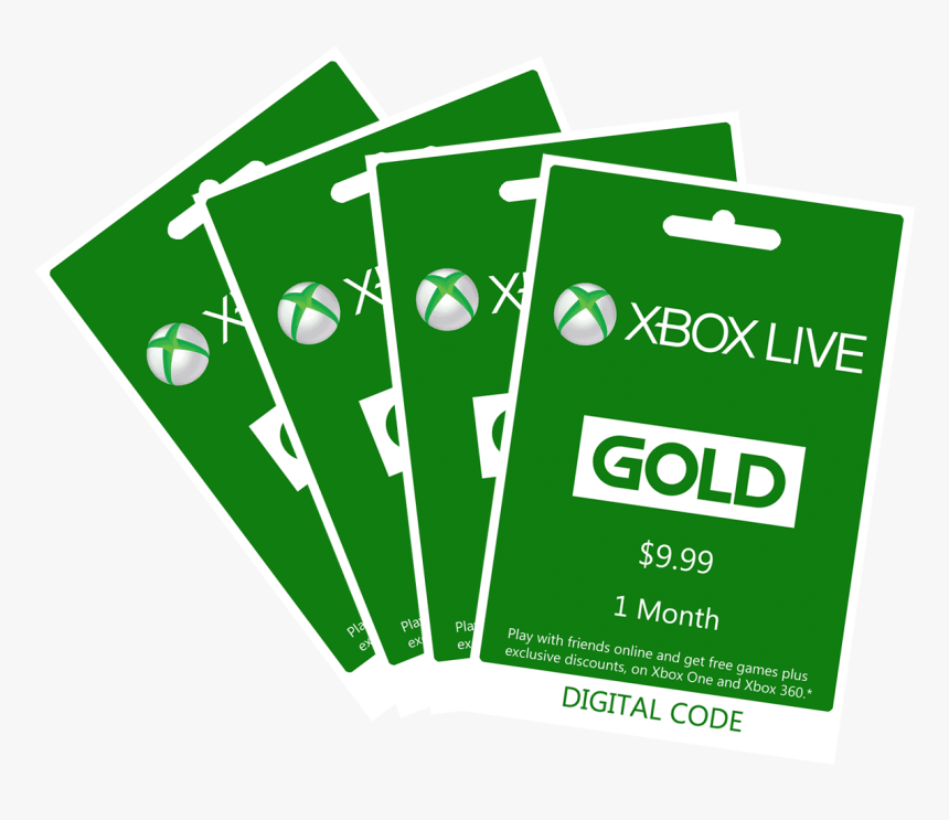 Xbox Live Gold Codes - Xbox 360, HD Png Download is free transparent png im...