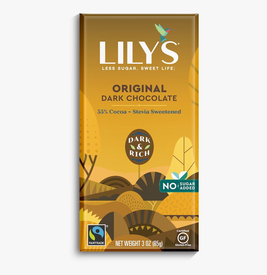 Original - Lily's Dark Chocolate Salted Almond, HD Png Download, Free Download