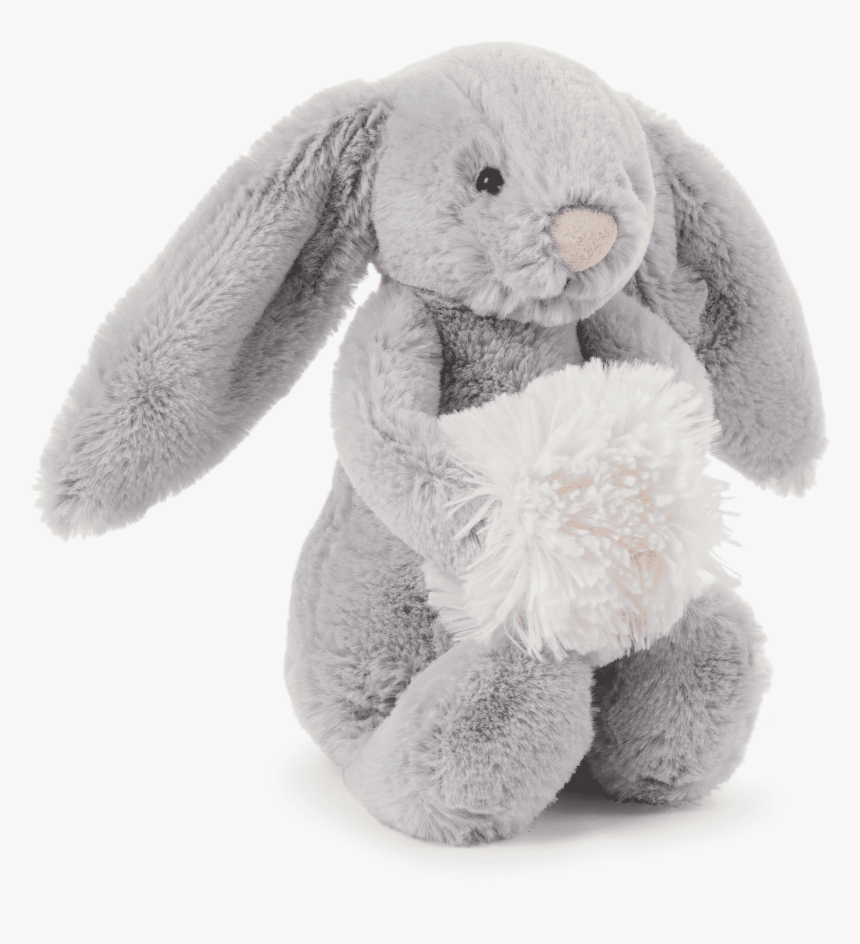 Jellycat Bashful Snow Bunny Grey, HD Png Download - kindpng