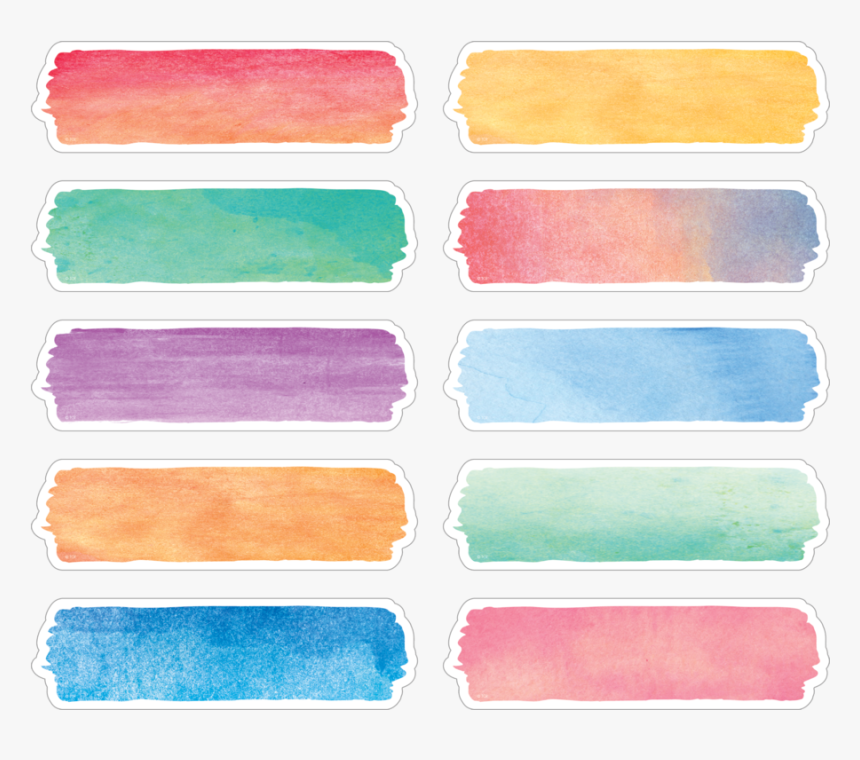 Watercolor Labels - Watercolour Labels, HD Png Download, Free Download