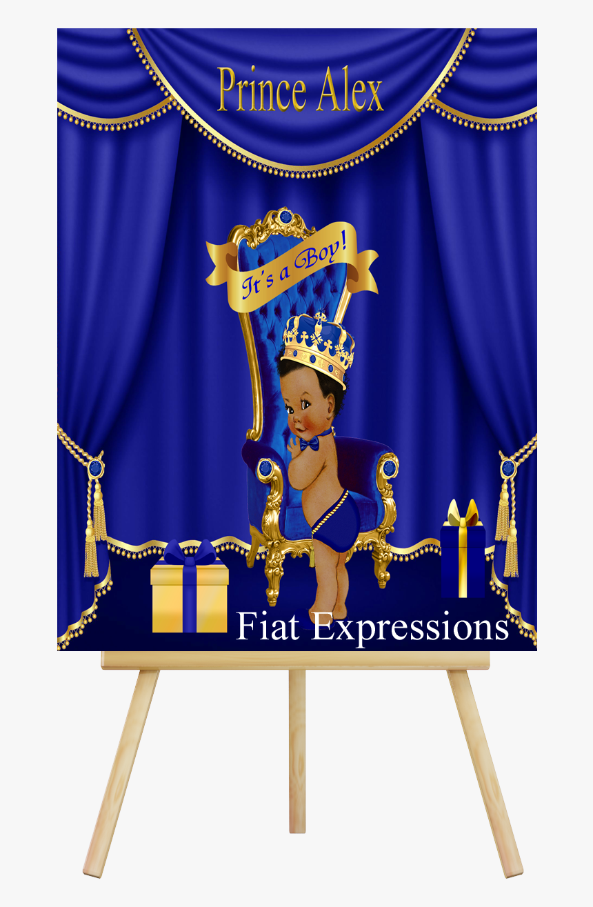 Fiat Expressions Prince Royal Blue & Gold Throne Baby - Red, HD Png Download, Free Download