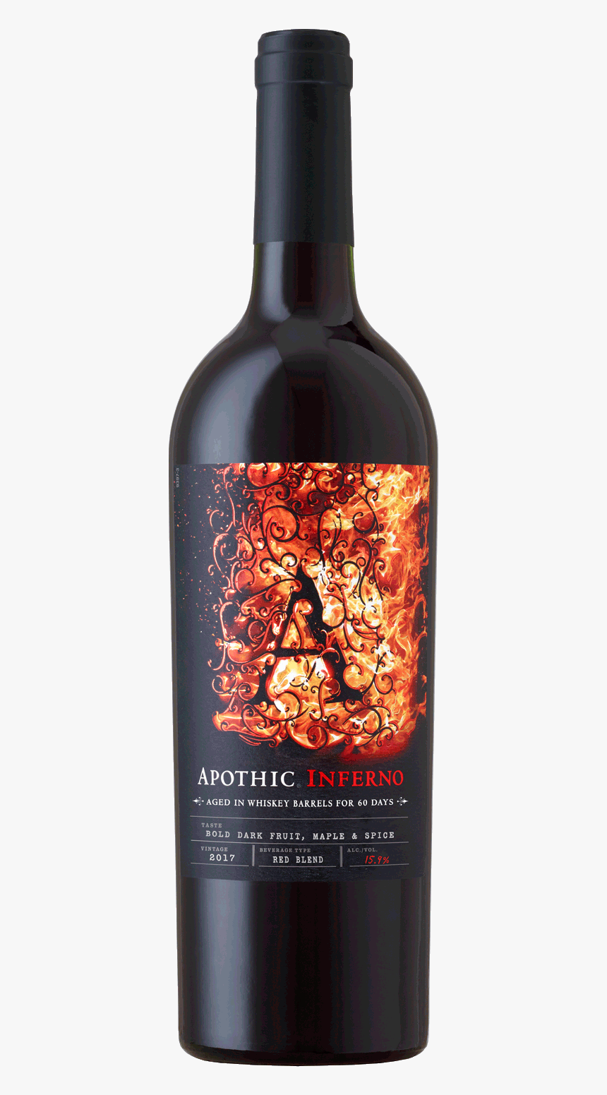 Apothic Inferno Red Blend Wine, HD Png Download, Free Download