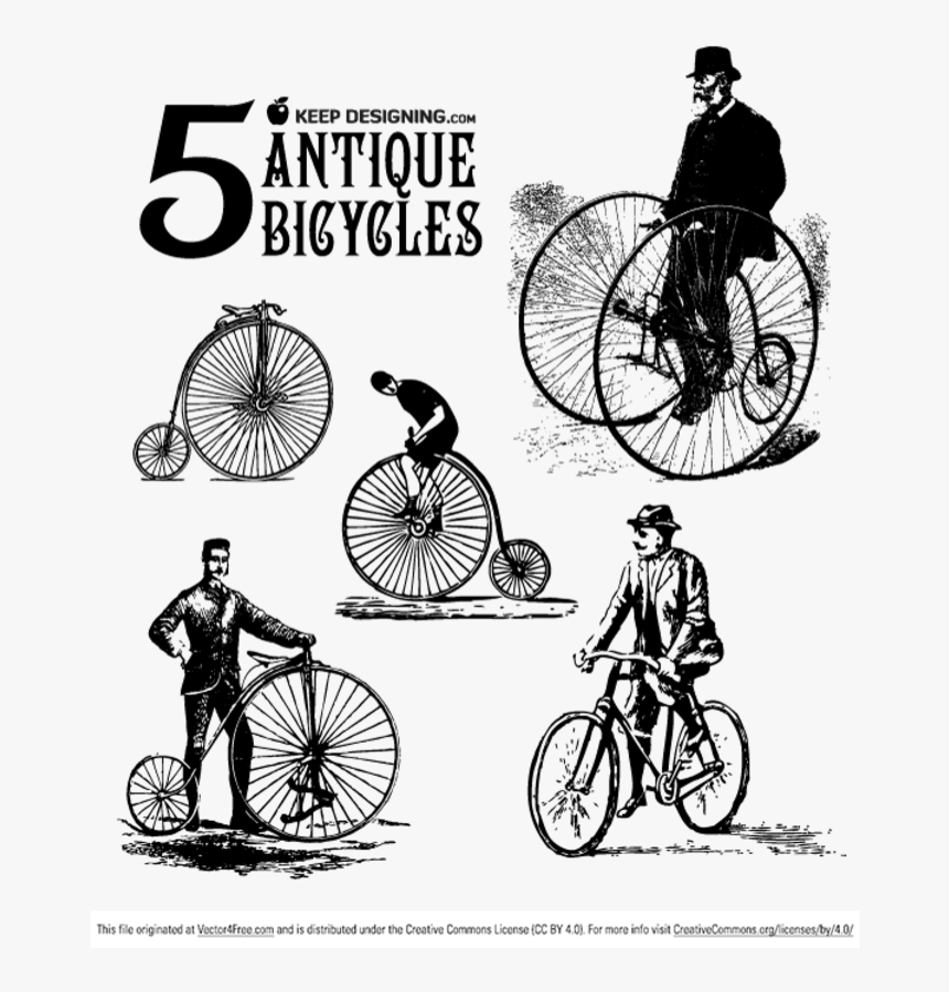 Antique Bicycle Vector Art - Thunder Please Remain Seated 2019, HD Png Download, Free Download