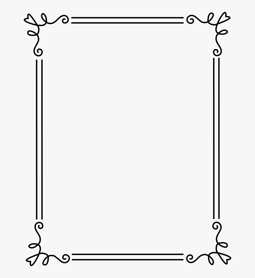 Download Transparent Free Vector Clipart - Simple Frames And ...
