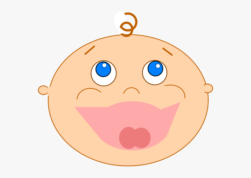 Laughing Baby Svg Clip Arts Laughing Baby Face Cartoon Hd Png Download Kindpng