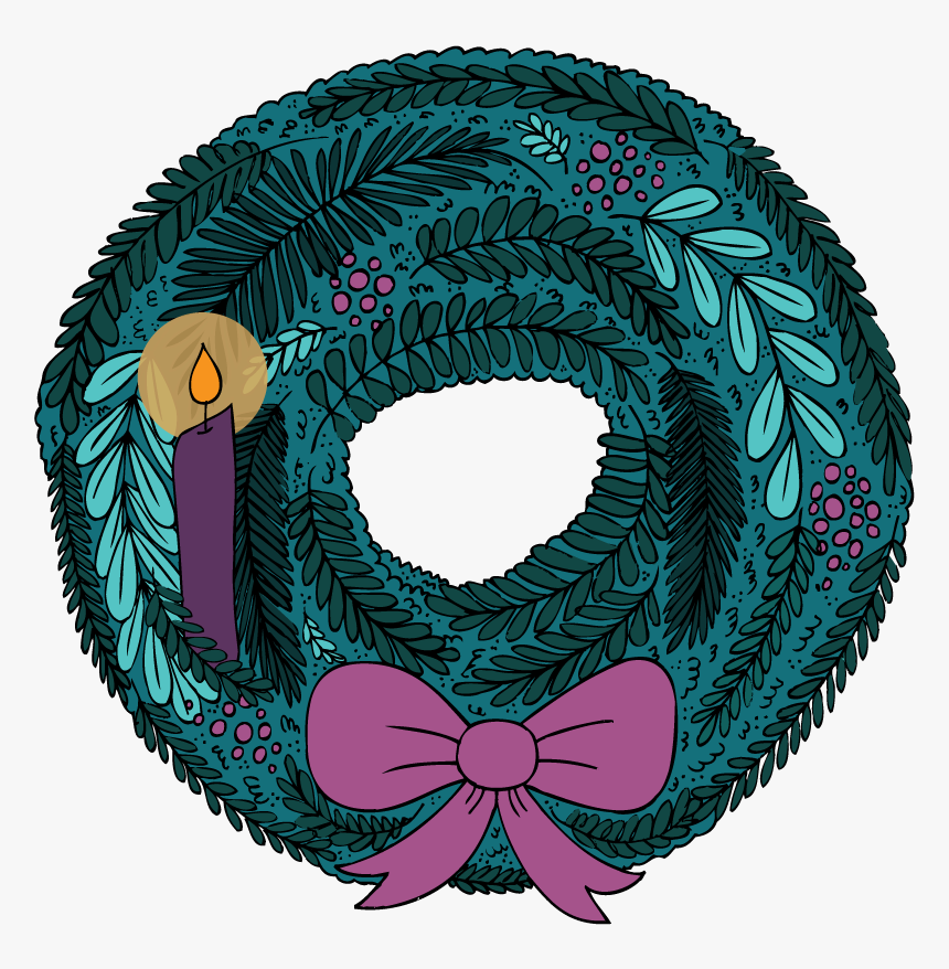 Advent Wreath Png - Illustration, Transparent Png, Free Download