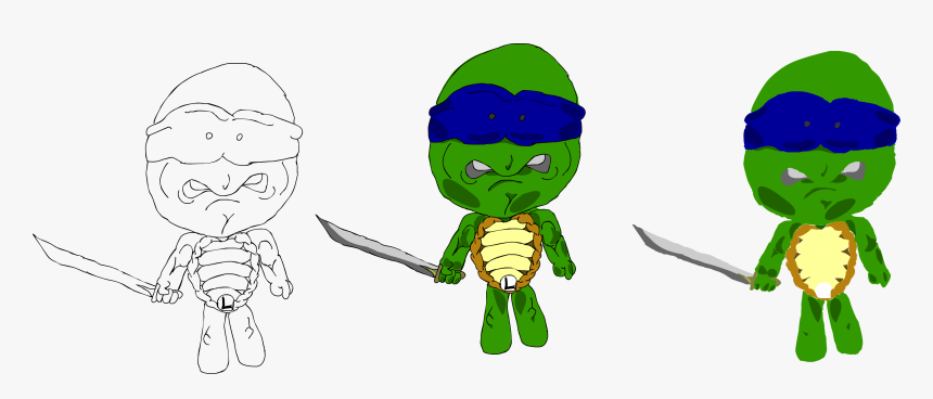 Ninja Turtles - Cartoon - Cartoon, HD Png Download, Free Download