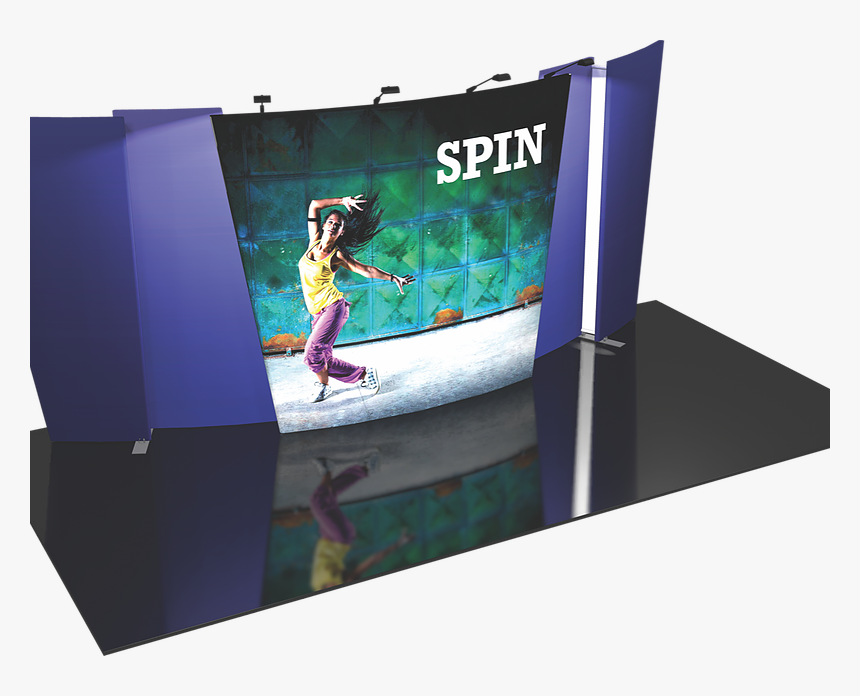 Spin Trade Show Banner - Led-backlit Lcd Display, HD Png Download, Free Download