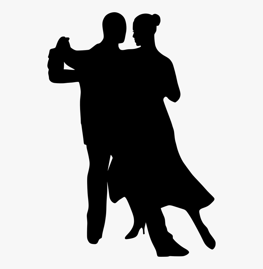 Transparent Salsa Dance Clipart - Png Dancing Couple Black And White ...