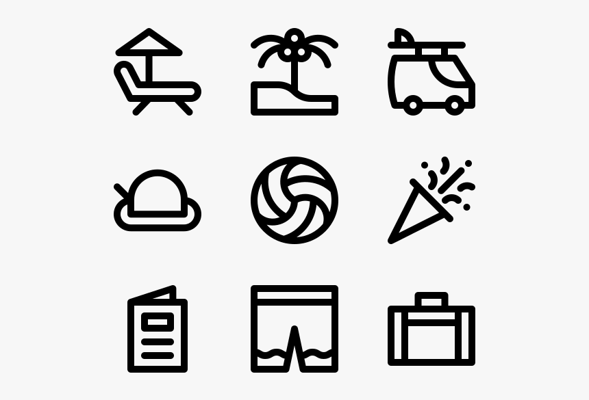 Summer Party - Washing Instruction Symbols Png, Transparent Png, Free Download