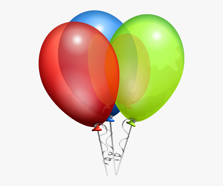 Transparent 18 Birthday Png - Balloons Free Clip Art, Png Download, Free Download