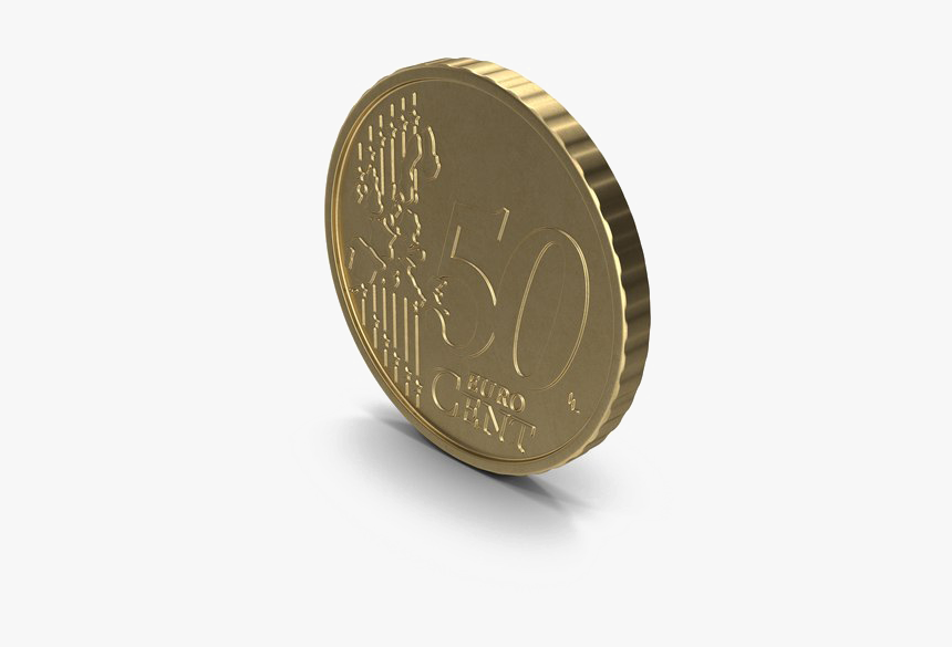 Coin Transparent Background Png - 50 Cent Euro Png, Png Download, Free Download