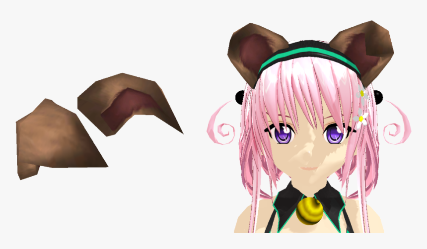 Dog Ear Png - Mmd Dog Ears Dl, Transparent Png, Free Download