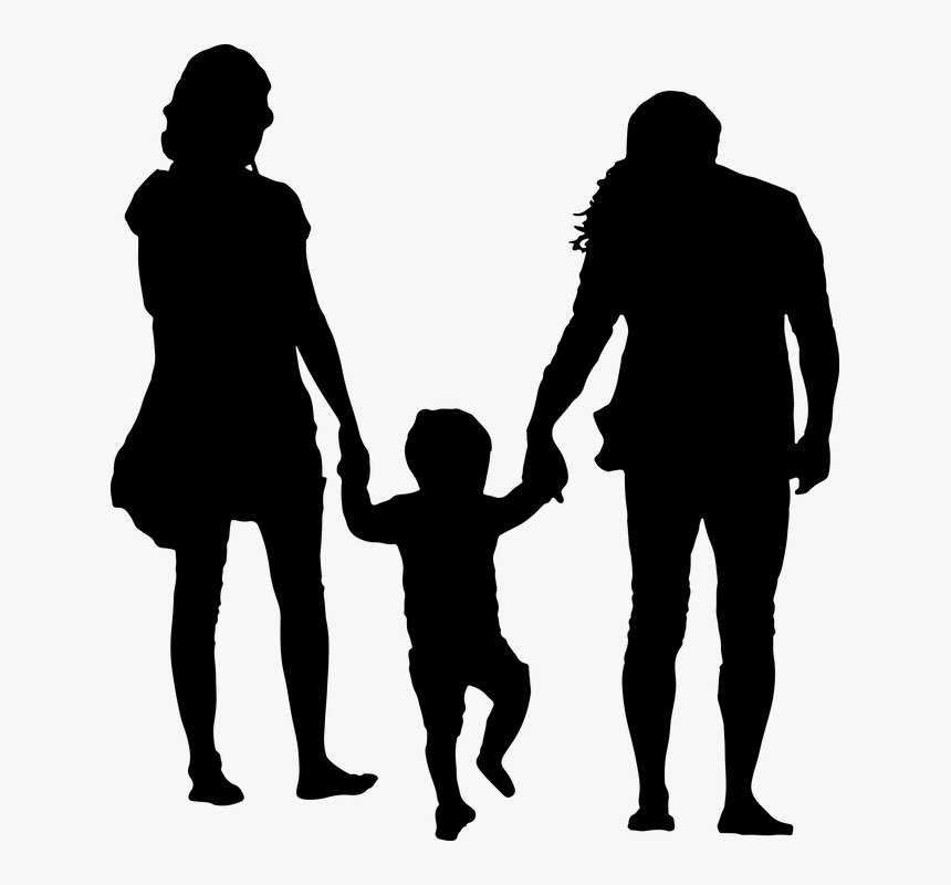 Walking - Draw A Small Family, HD Png Download, Free Download