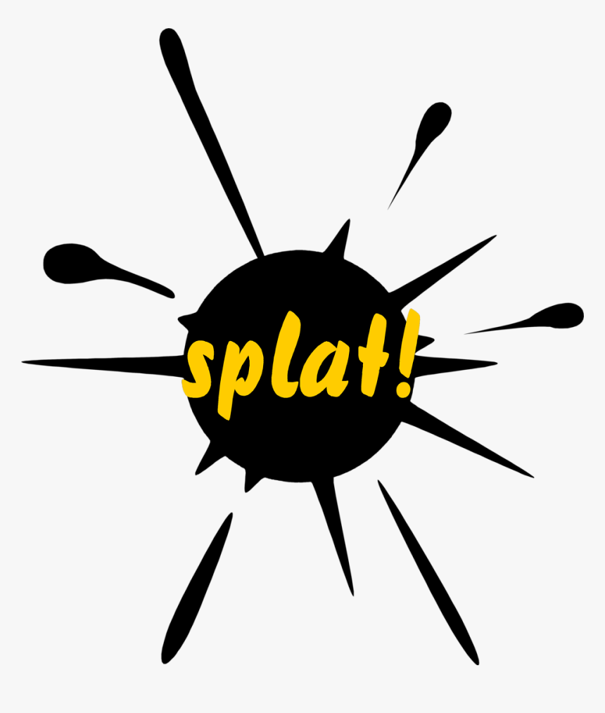 Splat Free Stock Photo Illustration Of A Paint Splatter - Paint Splat, HD Png Download, Free Download