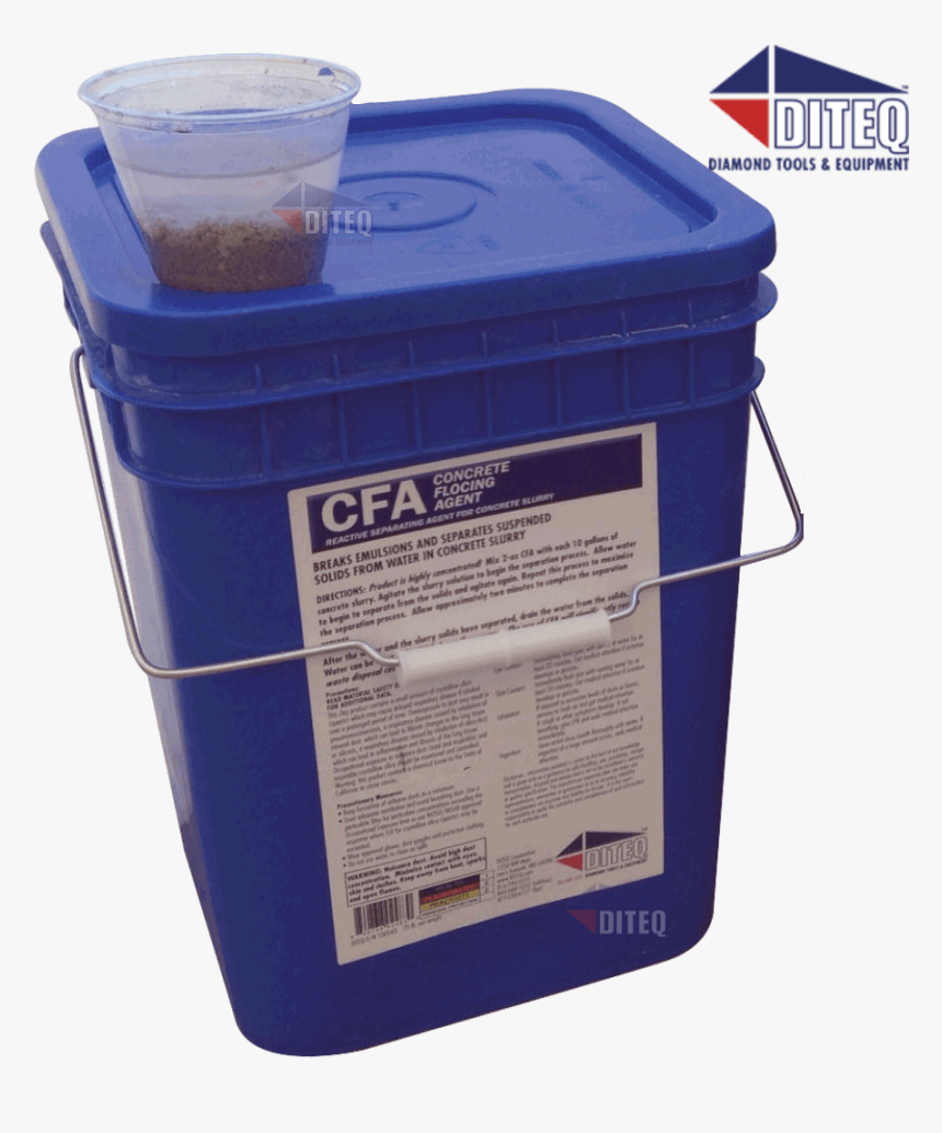 Slurrysep-ph 4 Gal Concrete Flocking Agent - Bucket, HD Png Download, Free Download