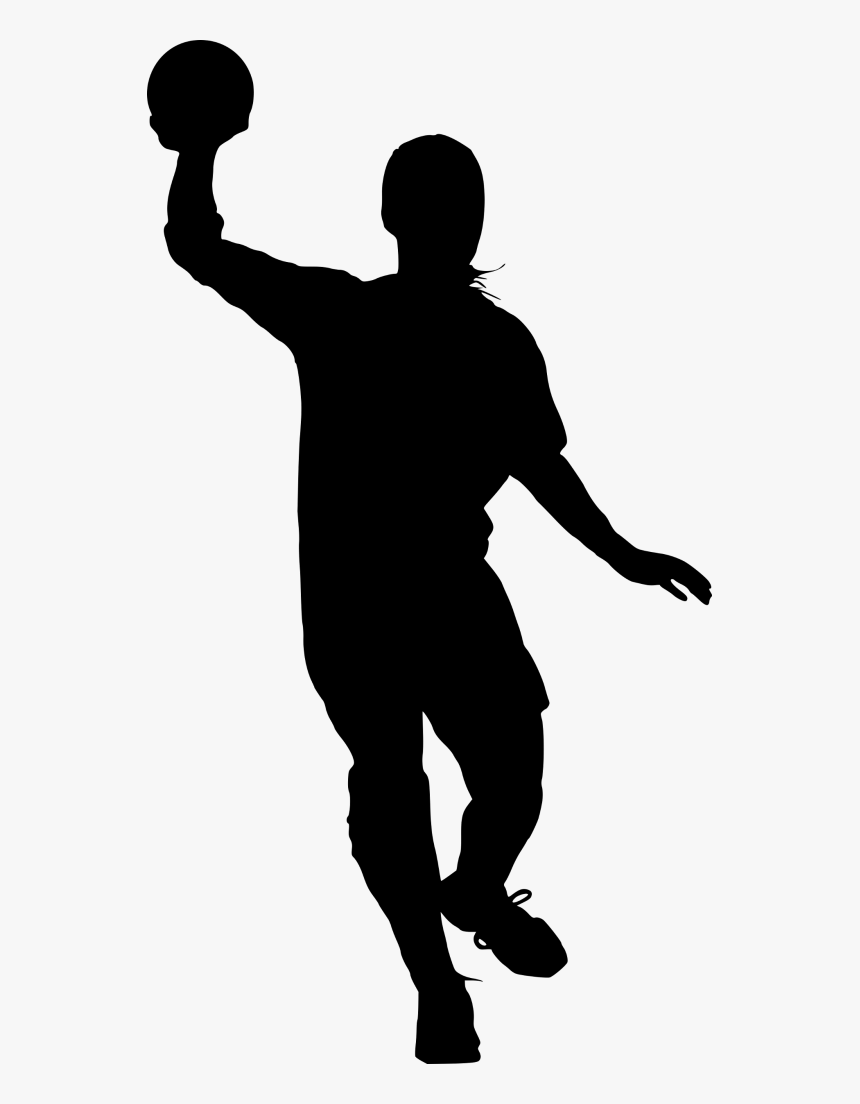 Hd Png File Size - Silhouette Football Player Clipart, Transparent Png, Free Download