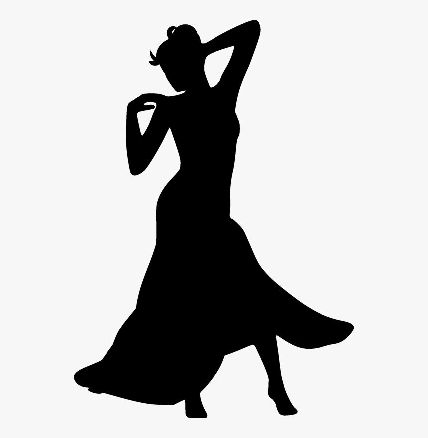 Dancing Black Woman Silhouette, HD Png Download kindpng