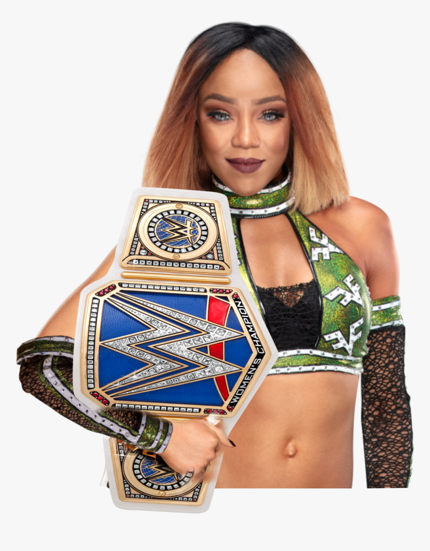 #freetoedit Alicia Fox Png Smackdown Womens Championship - Wwe Alicia Fox 2018, Transparent Png, Free Download