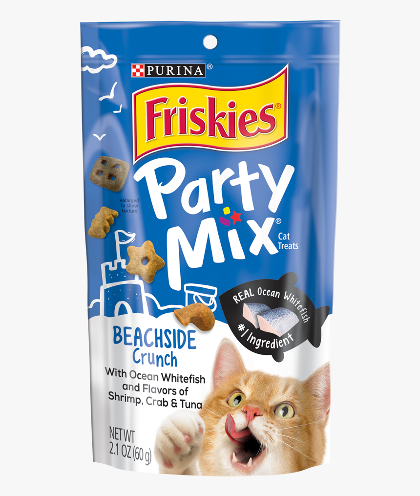 Friskies Party Mix Crunch Beachside Cat Treats, HD Png Download, Free Download