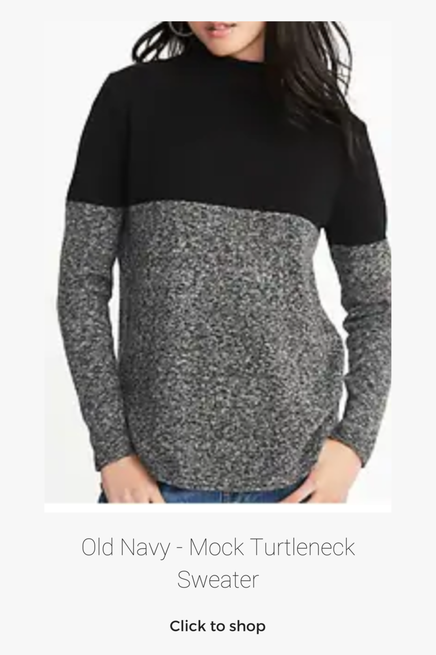 Mock Turtleneck Sweater Women's, HD Png Download, Free Download