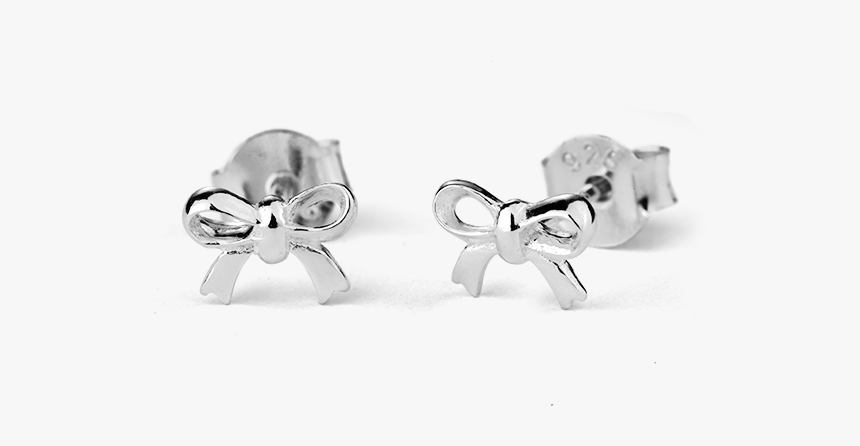 Stow Lockets Sterling Silver Bow Stow Stud Earrings - Earrings, HD Png Download, Free Download