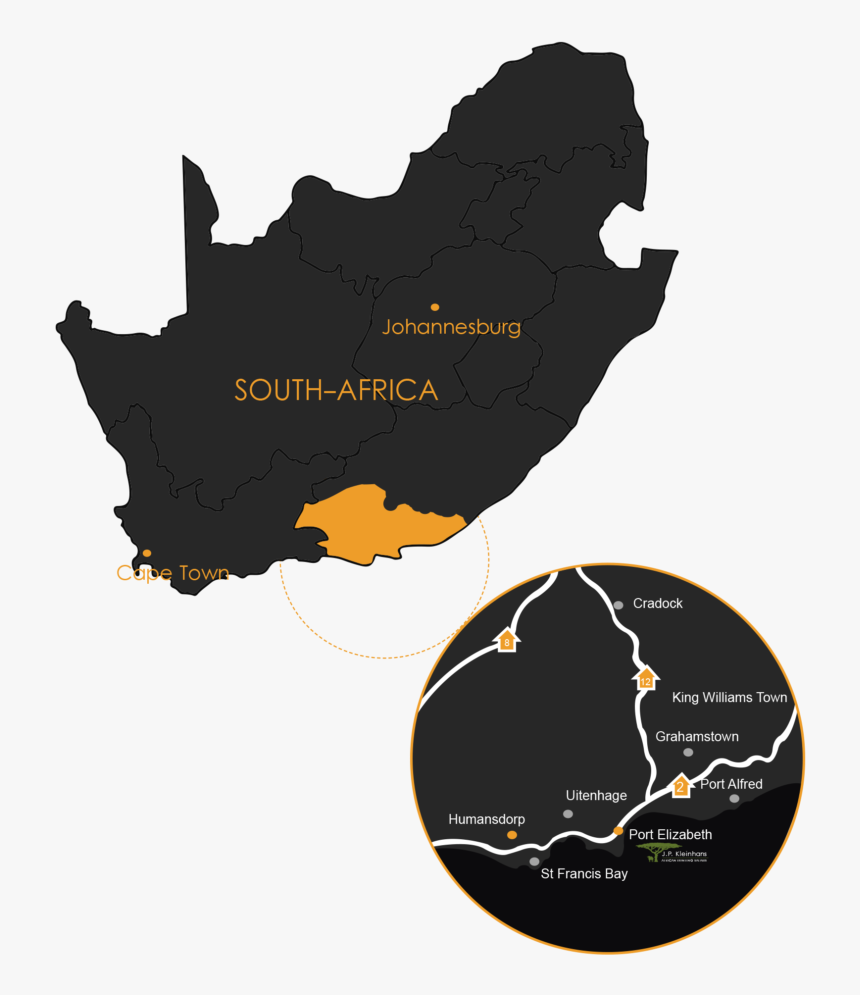 Lesotho And South Africa Map, HD Png Download, Free Download