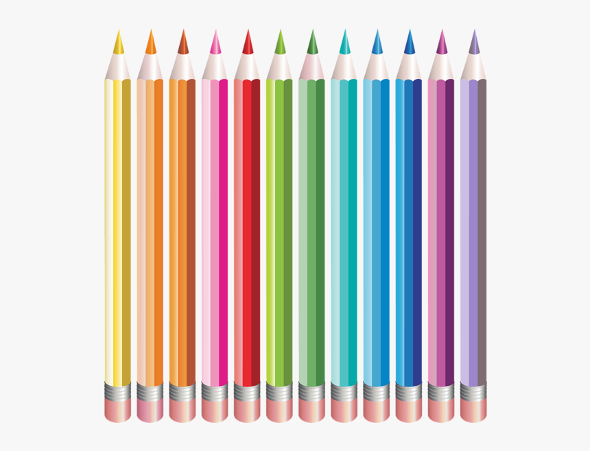 Colour Pencil Set Transparent Background, HD Png Download, Free Download