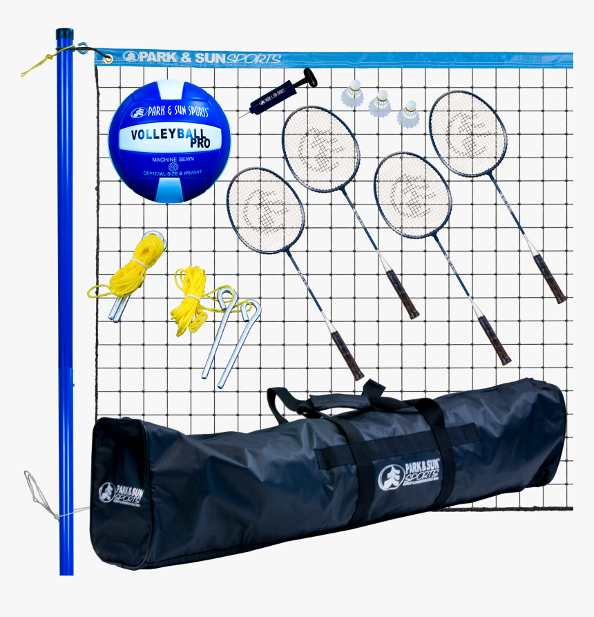 Volley Portable Combination Volleyball/badminton Set - Volleyball Equipment, HD Png Download, Free Download