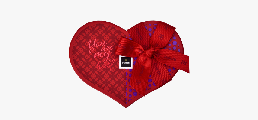 Small Red Heart Chocolate Gift Box - Heart, HD Png Download, Free Download