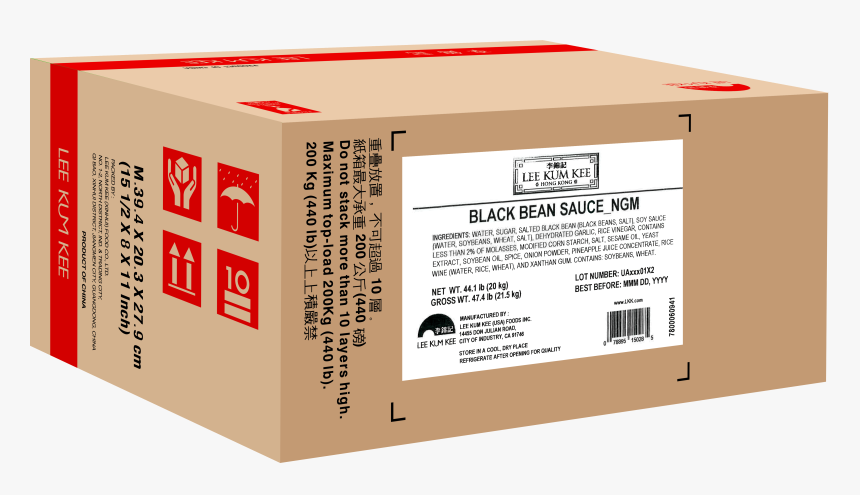 Black Bean Sauce Ngm 44lb Bib, HD Png Download, Free Download