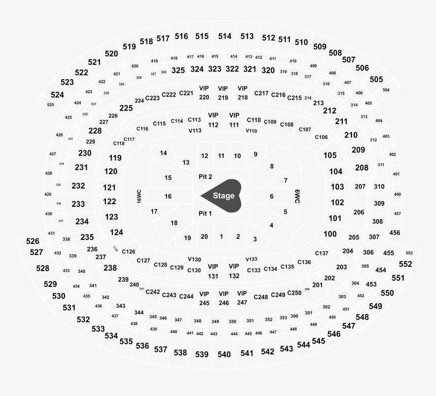 Sofi Stadium Seating Chart Concert, HD Png Download, Free Download