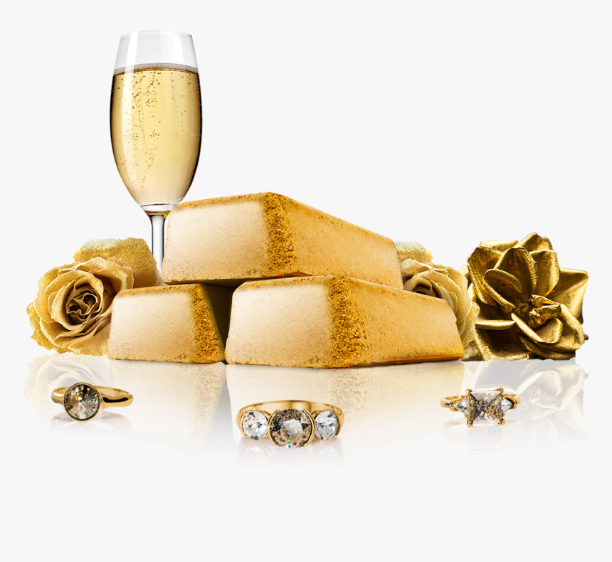 Fragrant Jewels Gold Bath Bomb , Png Download - Champagne Stemware, Transparent Png, Free Download